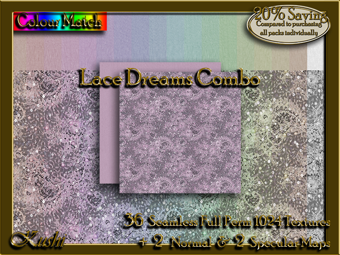 !Kushi! LaceDreamsCOMBO Textures -WEAR TO UNPACK