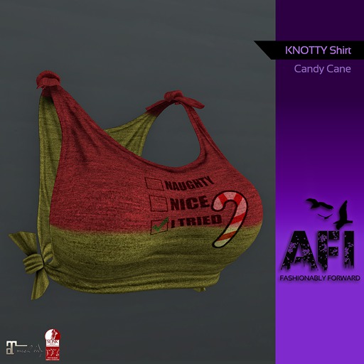 AFI Designs Knotty Shirt (Candy Cane) *add me*