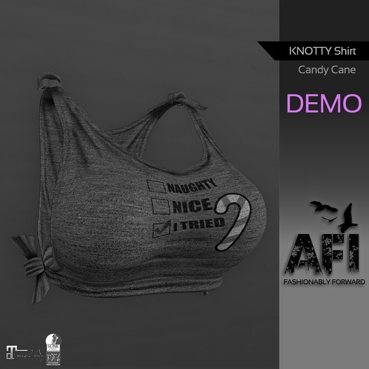 AFI Designs Knotty Shirt Candy Cane (DEMO) *add me*