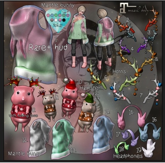 13.Yokai - First Snow -  Mantle bunny (mint)