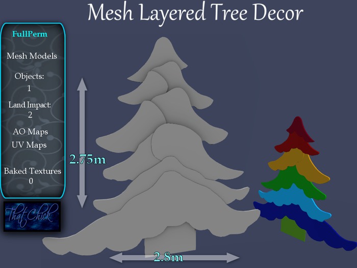 ~tc~ Mesh Layered Tree Decor FullPerm Kit