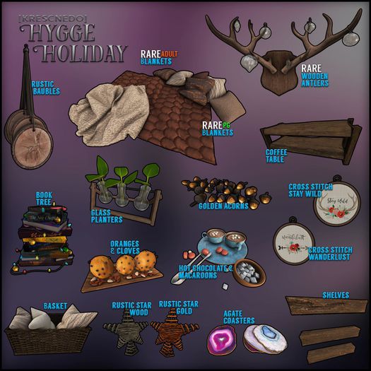 [Kres] Hygge Holiday - Blankets - PG - RARE