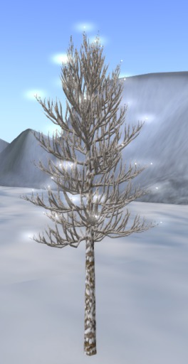 Winterbäumchen mit Licht (Mesh)