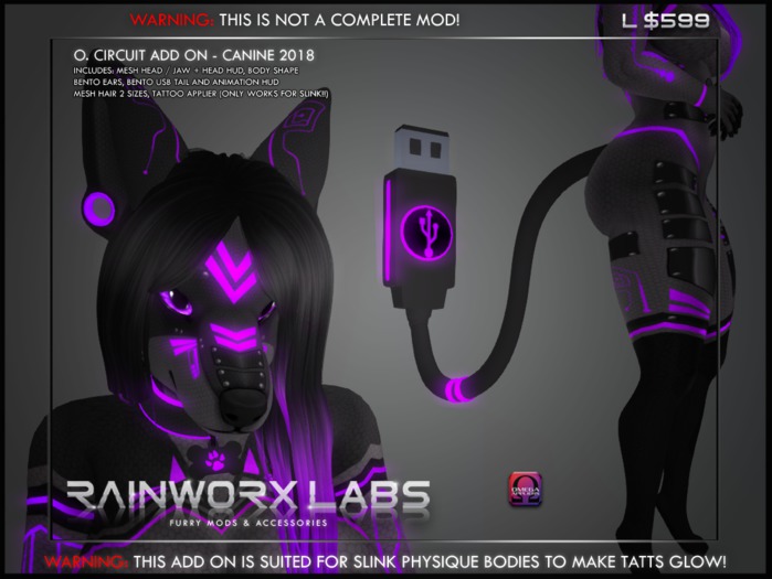 [RL] OMEGA FEMALE - CIRCUIT ADD ON 2018 - CANINE- PURPLE