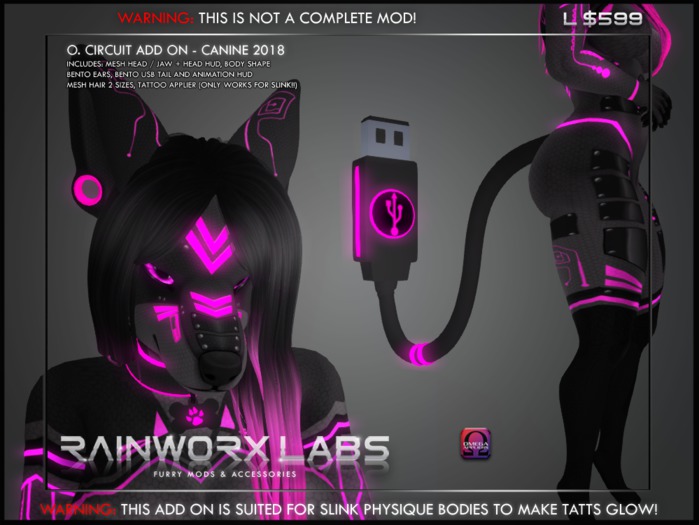 [RL] OMEGA FEMALE - CIRCUIT ADD ON 2018 - CANINE- PINK