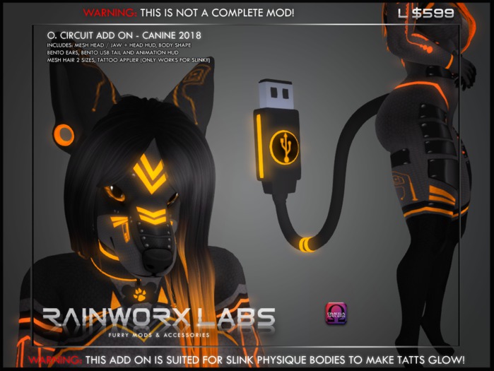 [RL] OMEGA FEMALE - CIRCUIT ADD ON 2018 - CANINE- ORANGE