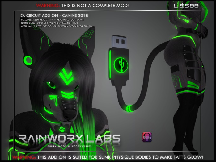 [RL] OMEGA FEMALE - CIRCUIT ADD ON 2018 - CANINE- GREEN