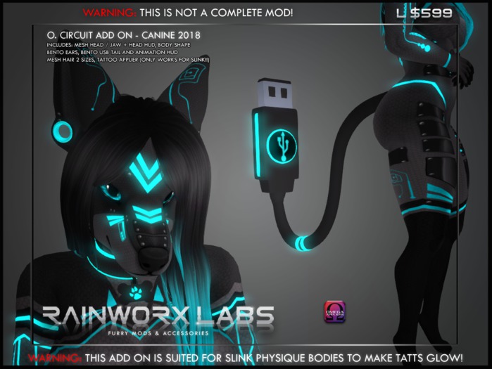 [RL] OMEGA FEMALE - CIRCUIT ADD ON 2018 - CANINE- CYAN