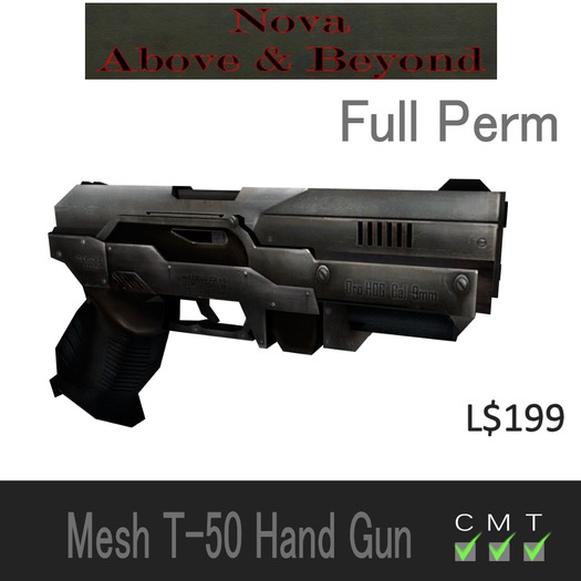 Mesh T-50 Hand Gun Full Perm