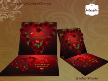 Merry Christmas. Plaque Card. P28 With Roses.