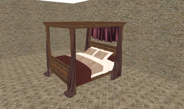 Faded Roses Romance Cuddles bed