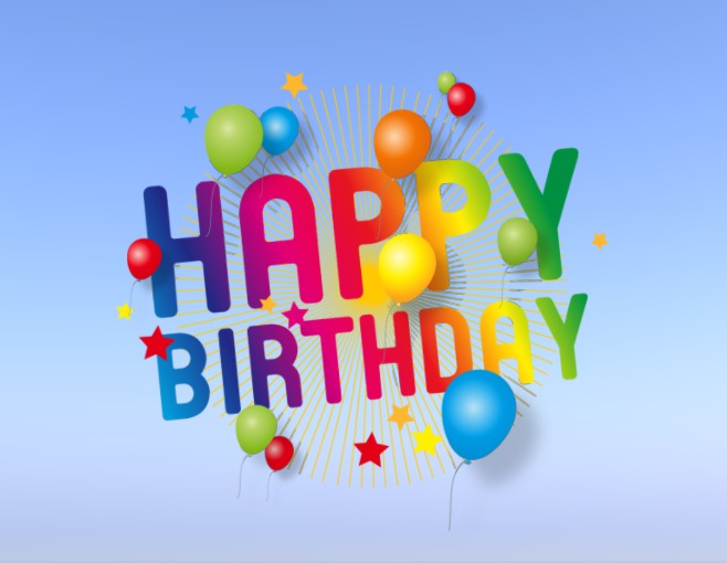 Happy Birthday Balloons Banner