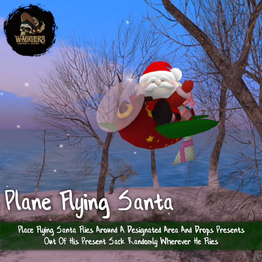 ::WAG:: Plane Flying Santa (Boxed)