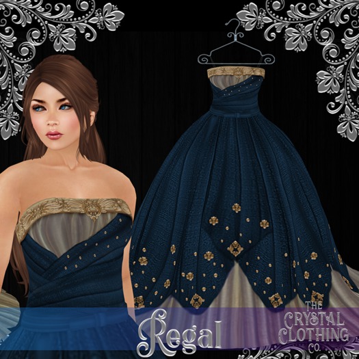 [CC Co.] Regal - Gown - Azure