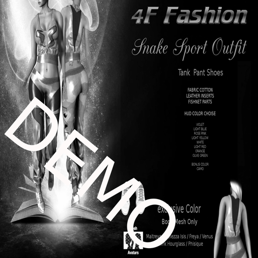 4F Fashion -DEMO- Snake Sport Outfit (wear to unpack)