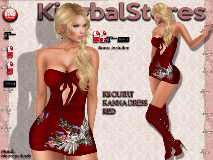 150 KS OUTFIT KANNA DRESS RED