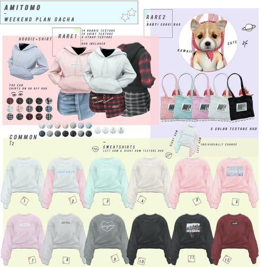 AMITOMO / weekend plan GACHA / M / 12