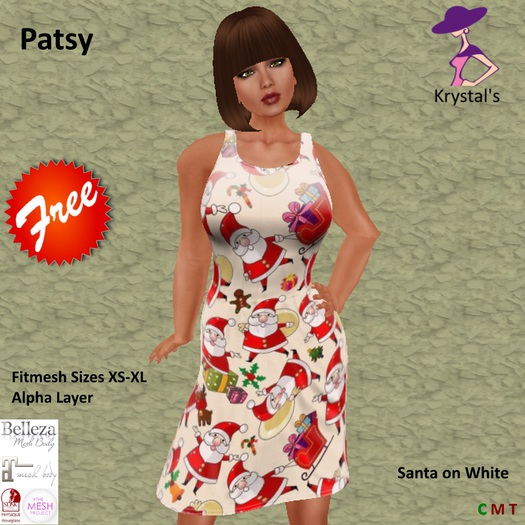 [KS] Patsy in Santa Print (Free Gift)