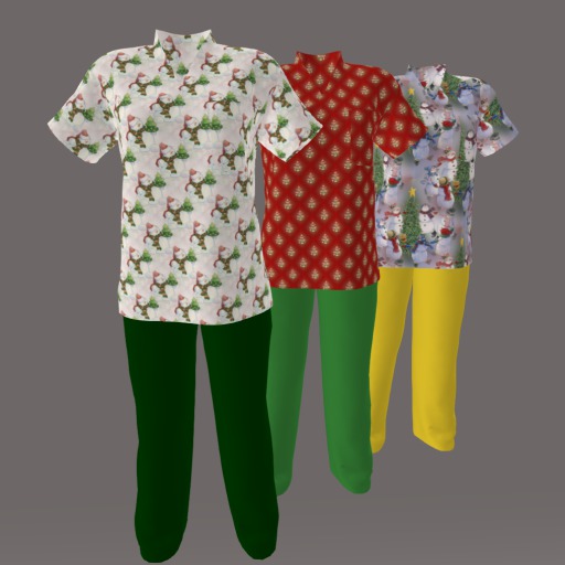 Ladies Snowman Scrubs 3-Pack
