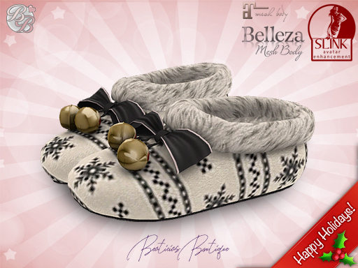 Scandinavian Grey-White Slippers