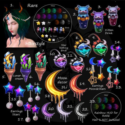 1.Yokai - Zodiac - Hair RARE