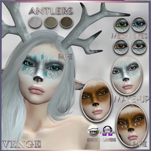 Venge - Gacha - Yuletide Deer Makeup - Fawn RARE