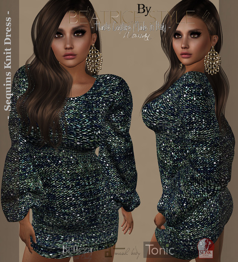 "BeatriceStyle" - Sequins Knit Dress