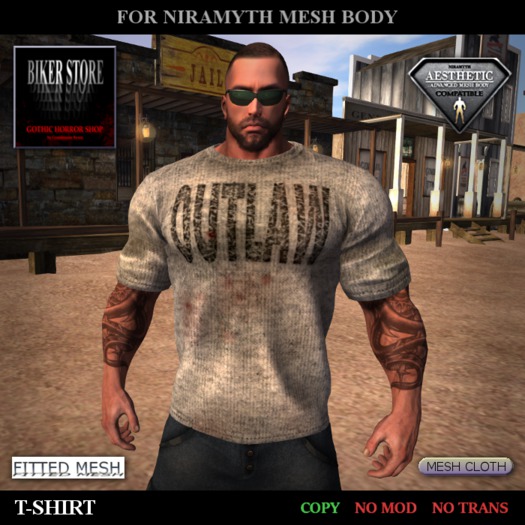 #Aesthetic T-SHIRT "DIRTY OUTLAW"