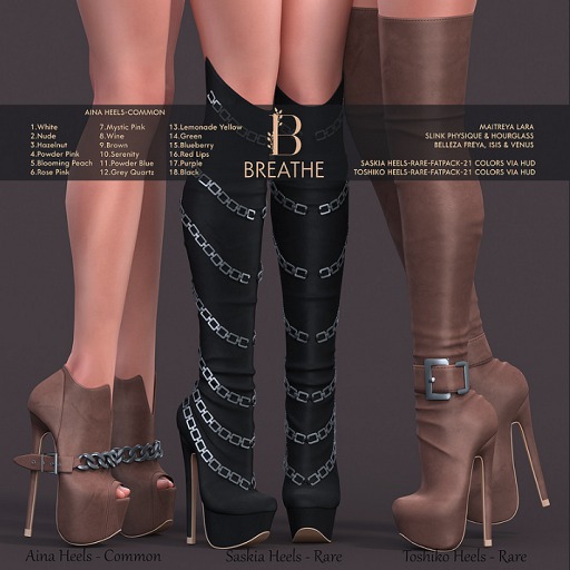 [BREATHE]-Toshiko Heels-FATPACK-M.LARA - RARE 1