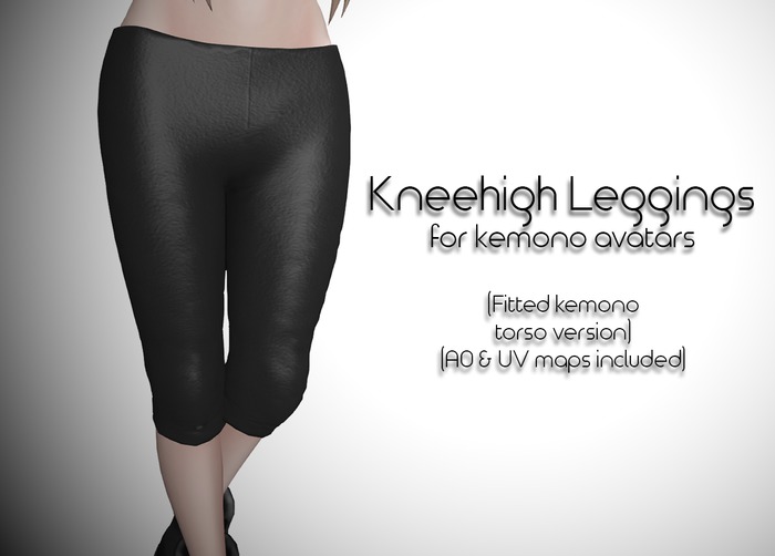 Fitted Kemono Torso Kneehigh Leggings