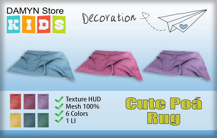 ::Damyn Store::Cute Poa Rug - 100% MESH