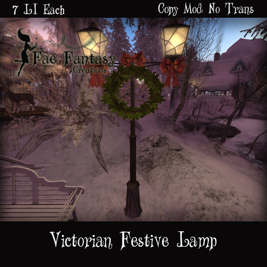 *(FFC)* Victorian Festive Lamp   BOXED