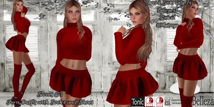 Sweet E's Red Fern Outfit