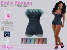 Emily Romper With Hud Plaid