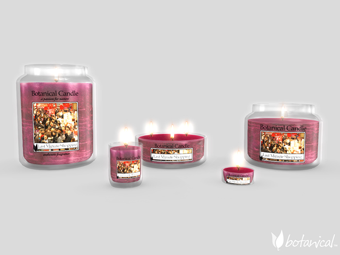 Second Life Marketplace Botanical Novelty Scented Candles "Last