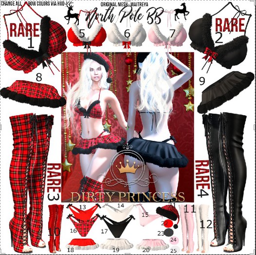 DIRTY PRINCESS- North Pole BB Princess- Top 7 COMMON
