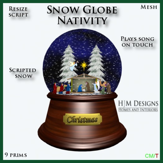 Snow Globe - Nativity Boxed