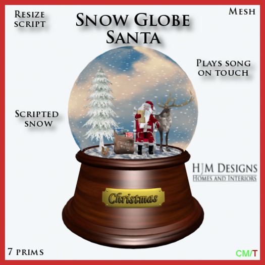 Snow Globe - Santa Boxed