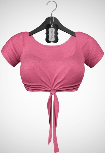 ChicModa // Mia Knot Top // BUBBLE GUM