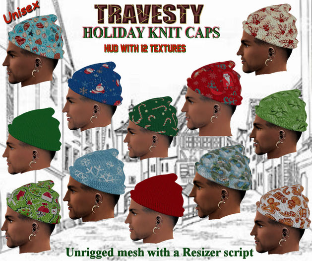 Travesty Holiday Knit Caps