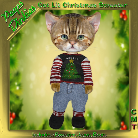 Peeps Dinkies Get Lit Christmas Sweater
