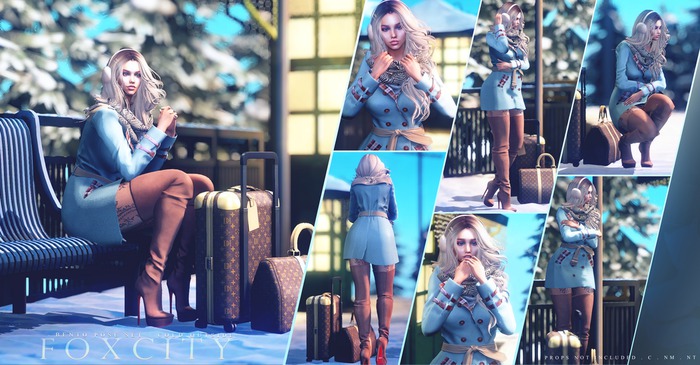FOXCITY. Cold Outside Bento Pose Set (HUD. Wear me)
