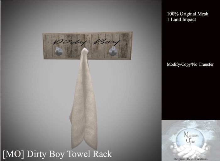 [MO] Dirty Boy Towel Rack