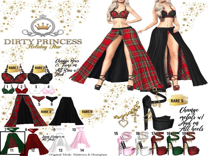 DIRTY PRINCESS- Holiday Star Princess Heels Maitreya 17 COMMON'