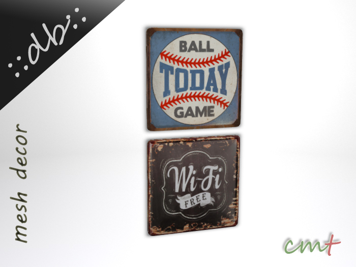 ::db:: Rusted Mesh Metal Sign Free WIFI