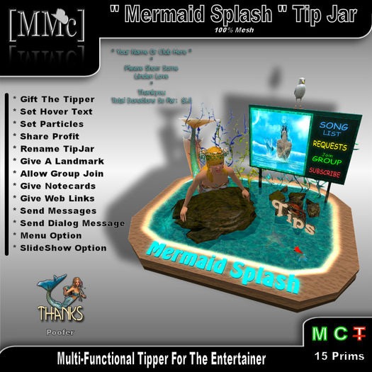 [MMc] "Mermaid Splash" Tip Board/Boxed