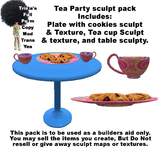 Trista's Full Perm Tea Party Sculpt pack (BOXED)