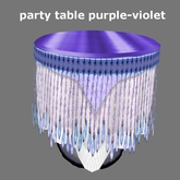 party table - purple/violet