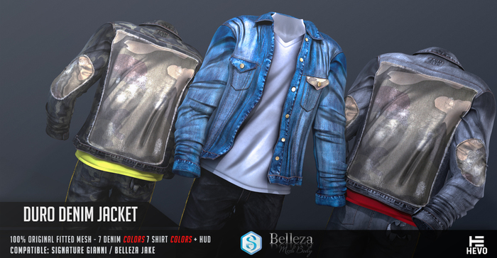 HEVO - Duro Denim Jacket Blue B.