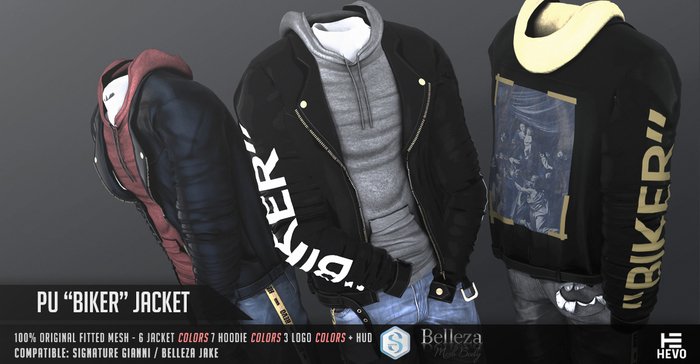 DEMO-HEVO - Pu "Biker" Jacket B.